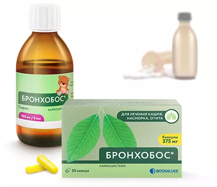 Бронхобос — препарат-муколитик для борьбы с кашлем и насморком